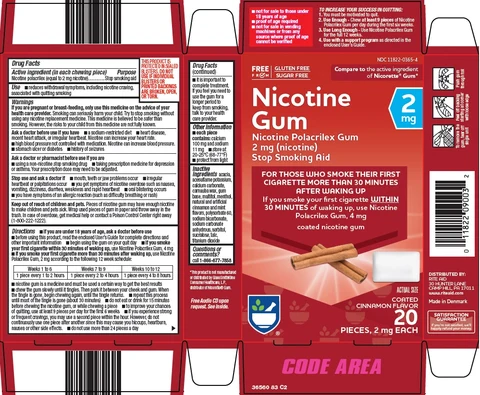 nicotine gum 포장