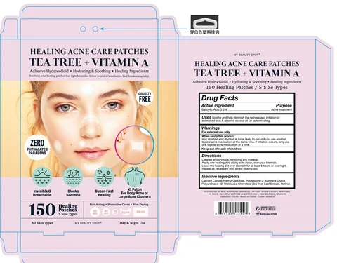Healing Acne Care Patches - Tea Tree and Vitamin A packaging