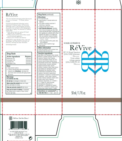 Soleil Superieur Broad Spectrum SPF 50 Sunscreen US packaging