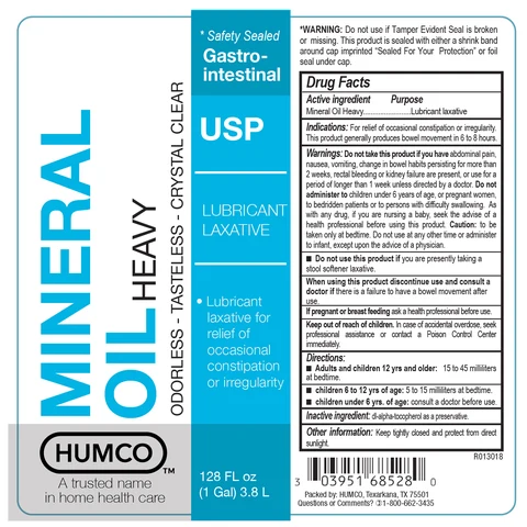 Humco Mineral Oil Heavy 포장