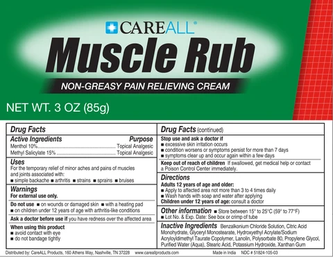 CAREALL Muscle Rub Ultra Strength packaging