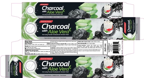 UNIVERSAL CHARCOAL WITH ALOE VERA ANTI-CAVITY FLUORIDE 포장