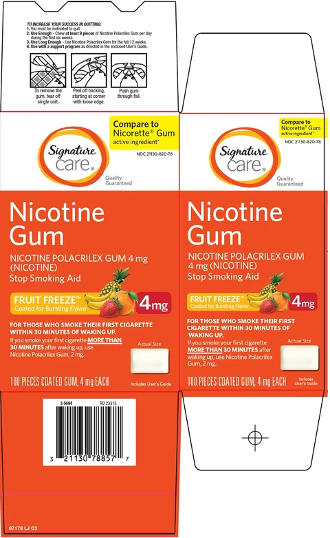 signature care nicotine 포장