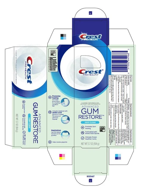 Crest Pro-HealthAdvanced Gum Restore Deep Clean 포장