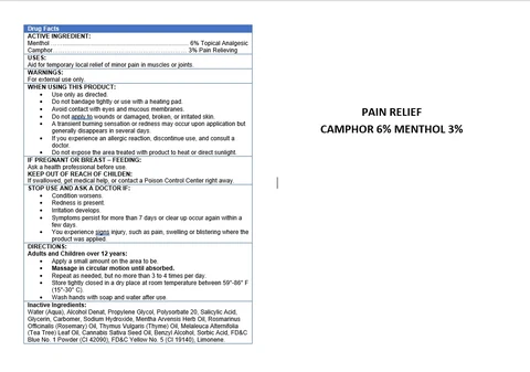 MENTHOL, CAMPHOR packaging