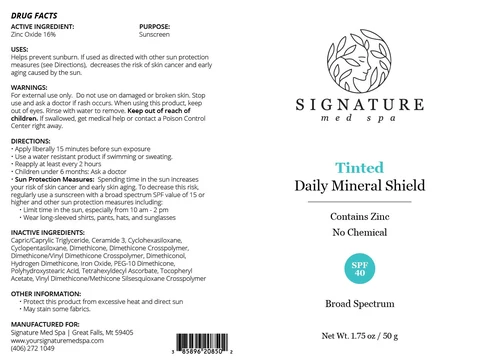 Tinted Daily Mineral Shield packaging