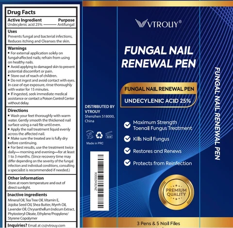VTROUY Fungal Nail Renewal Pen 포장