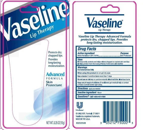 Vaseline Lip Therapy Advanced 0.35 oz blister card