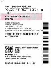 ACETAMINOPHEN 500 MG 포장