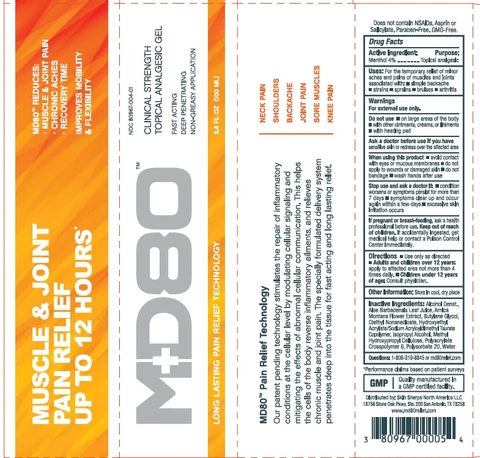 MD80 CLINICAL STRENGTH TOPICAL ANALGESIC 포장