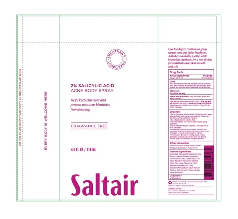 Saltair Acne Bodyspray 포장
