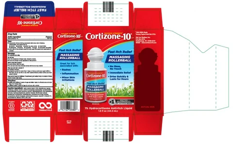 Cortizone 10 Itch Relief Massaging Rollerball 포장