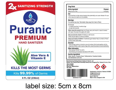 Hand Sanitizer packaging