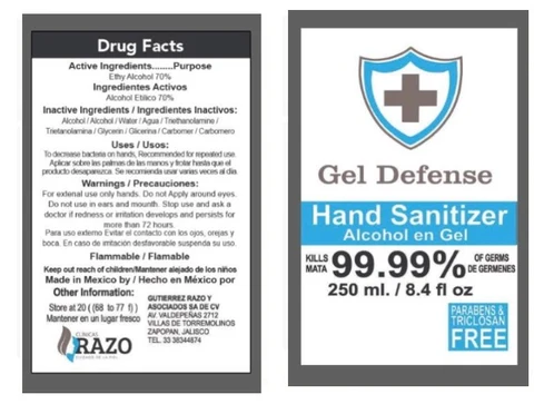 HAND SANITIZER 포장