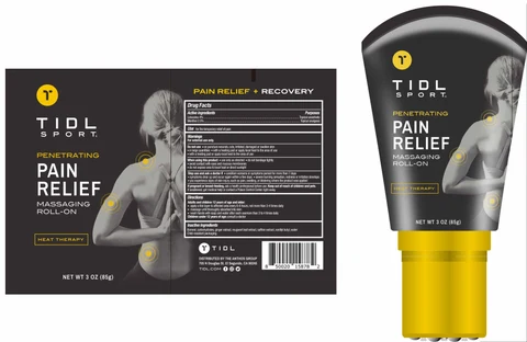TIDL PAIN RELIEF MASSAGING ROLL-ON 포장