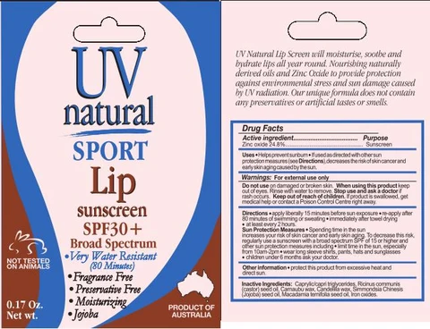 Sunscreen Sport LipSPF30 Plus Broad Spectrum 포장