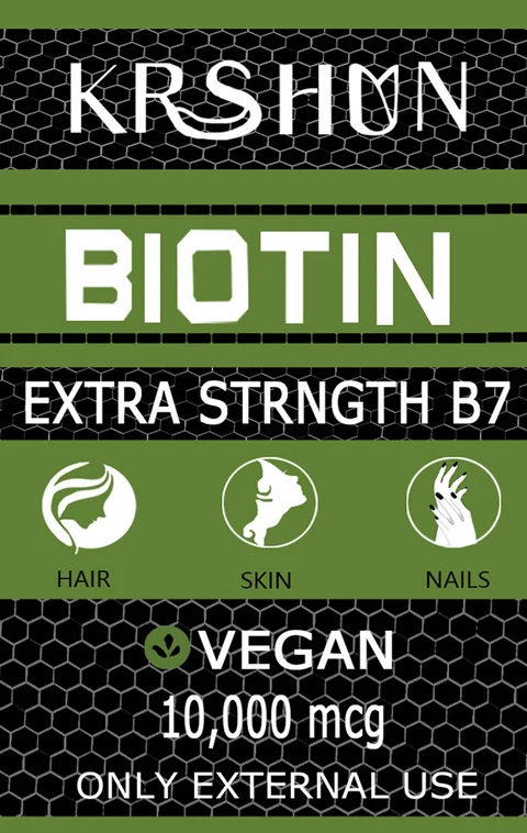 Krshon Biotin Extra Strngth B7 packaging
