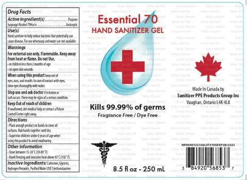 Hand Sanitizer packaging