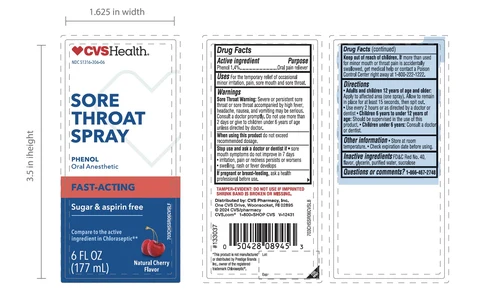 CVS Sore ThroatCherry 포장