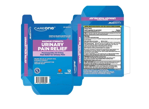 Care One Maximum Strength Urinary Pain Relief 포장