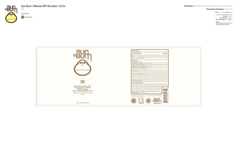 Sun Bum 30 Mineral Sunscreen 32 OZ 포장