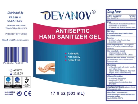 Instant Hand Sanitizer Gel packaging