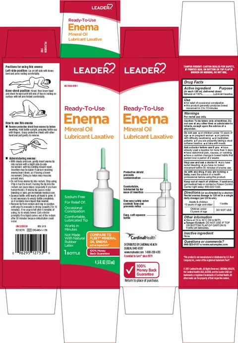 Leader Ready to Use Mineral Oil Laxative packaging