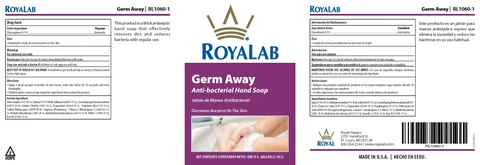 RoyaLab Germ Away Antibacterial packaging