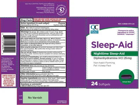 Quality Choice Nighttime Sleep-Aid 포장