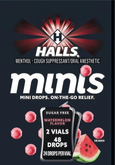 HallsSugar Free Watermelon packaging