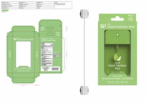 Walgreens Hand Sanitizer Pear packaging