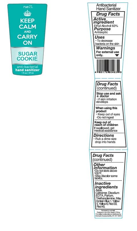 RUE21 Sugar Cookie Antibacterial Hand Sanitizer 포장