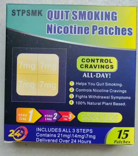 STPSMK QUIT SMOKING NICOTINE PATCHES 포장