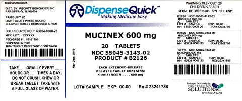 MUCINEX packaging