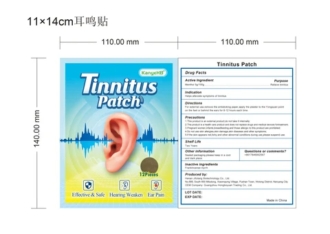 Tinnitus Patch packaging