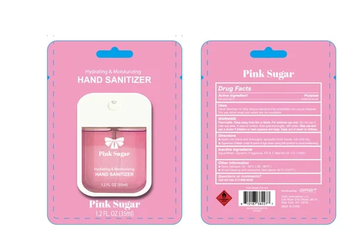 Hydrating and Moisturizing Hand Sanitizer 포장