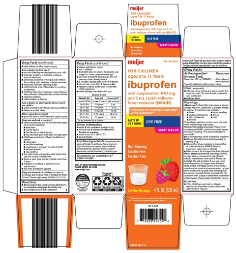 childrens ibuprofen packaging