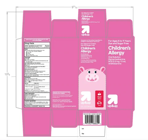 Target Dye Free Childrens Allergy Relief packaging