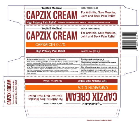 CAPZIX packaging
