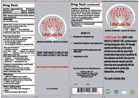 JOINT AND MUSCLE RELIEF GEL