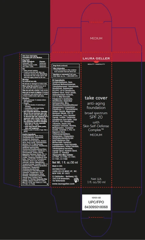 take cover anti-aging foundationMEDIUM 포장