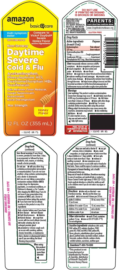 basic care daytime severe cold and flu 포장