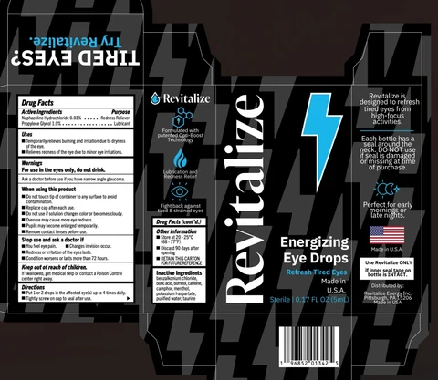 Revitalize Energizing Eye Drops packaging
