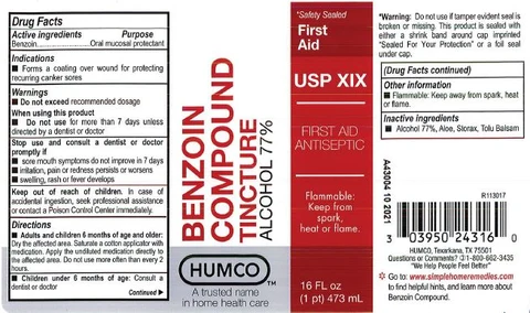 Benzoin Compound Tincture 포장