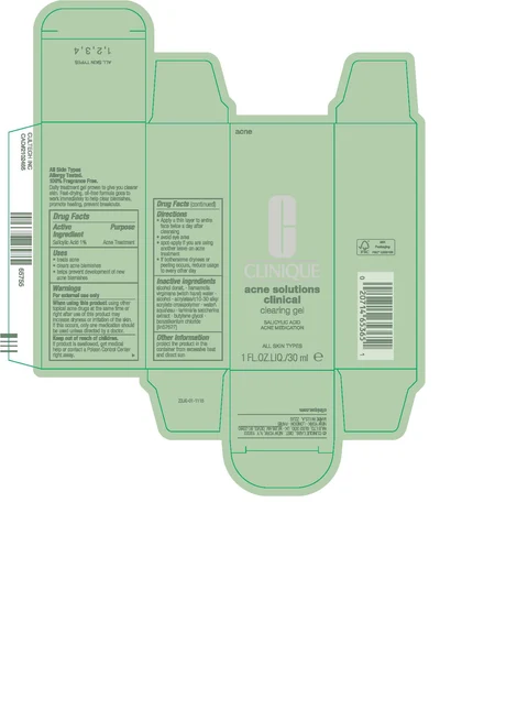 ACNE SOLUTIONSCLINICAL CLEARING gel 포장
