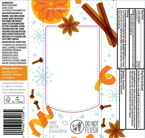 365 Spiced Citrus Hand Sanitizer Wipes 포장
