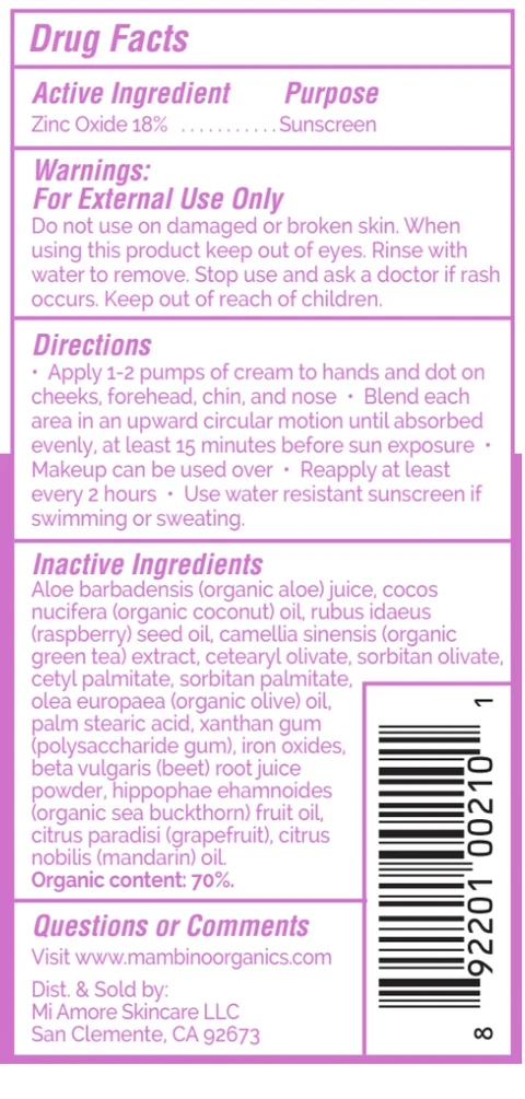 SPF Face Sunscreen Label