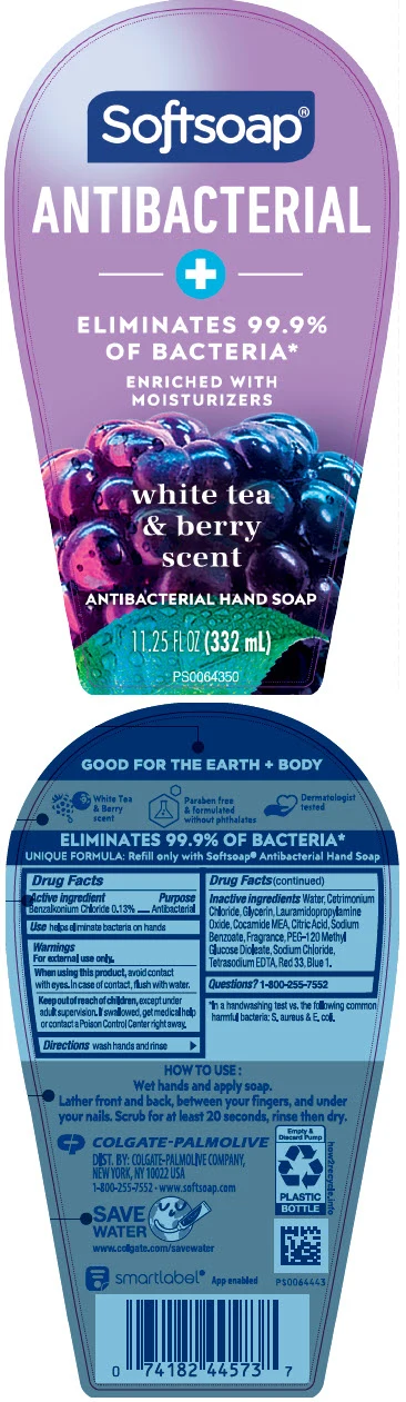 Softsoap Antibacterial with Moisturizers White Tea and Berry LHS 포장