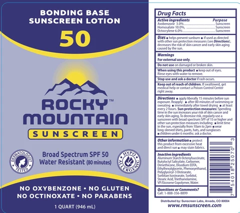 SPF 50 SunscreenRocky Mountain 포장