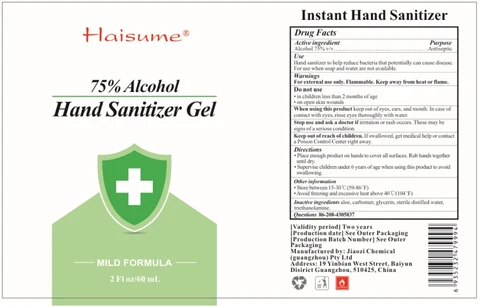 75% Alcohol Hand Sanitizer Gel 포장